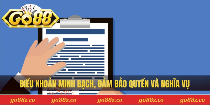 Điều khoản minh bạch, đảm bảo quyền và nghĩa vụ người chơi