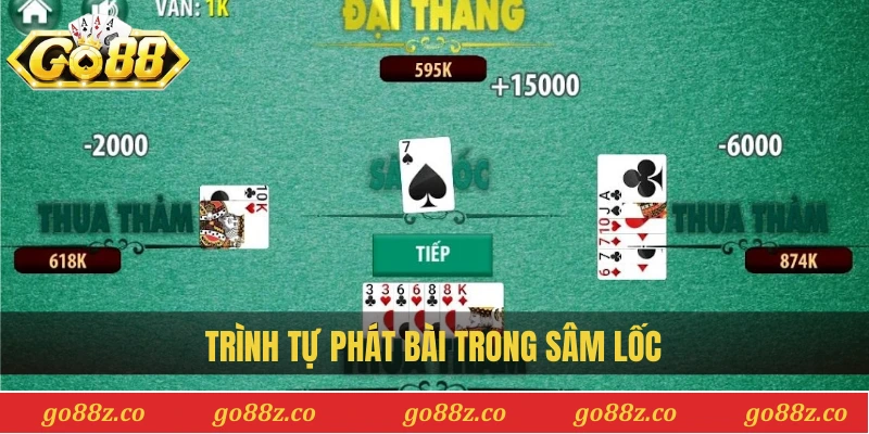 Trình tự phát bài trong sâm lốc
